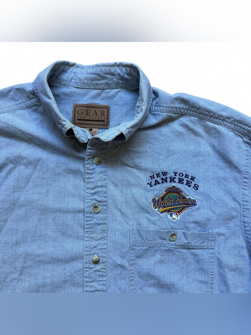 Vintage New York Yankees World Series Button-Up Shirt